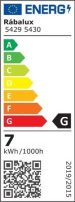 Veioză Timothy, metal/ plastic roşu, LED 7,5W, Ø150MM, H580MM - imagine 7