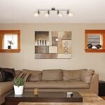 Spot Francis, metal crom satin, abajur transparent, E14 x4 MAX 28W, L820MM