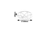 Iluminare inteligentă Damien, metal alb, LED 24W, Ø390MM - imagine 8
