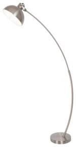 Lampadar Otto, metal crom satin, abajur alb, E27 x1 MAX 60W, Ø250MM, L780MM, H1580MM - imagine 3