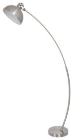 Lampadar Otto, metal crom satin, abajur alb, E27 x1 MAX 60W, Ø250MM, L780MM, H1580MM - imagine 4