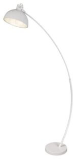 Lampadar Otto, metal alb mat, abajur folie argint, E27 x1 MAX 60W, Ø250MM, L780MM, H1580MM - imagine 3