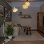 Lampadar Otto, metal alb mat, abajur folie argint, E27 x1 MAX 60W, Ø250MM, L780MM, H1580MM - imagine 8