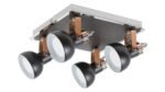 Spot Balzac, metal negru mat, GU10 x4 MAX 35W, L250MM, H250MM - imagine 4