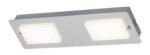 Corp de iluminat pentru baie Ruben, metal crom, abajur alabastru alb, LED x2 5, L378MM - imagine 3