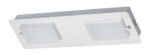 Corp de iluminat pentru baie Ruben, metal crom, abajur alabastru alb, LED x2 5, L378MM - imagine 4