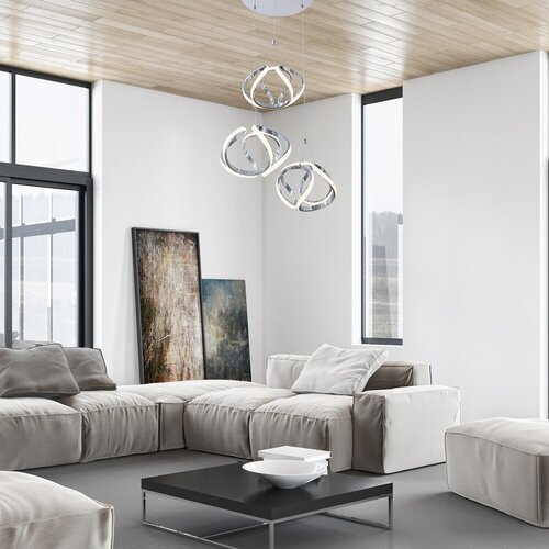 5771-e.jpg Pendul Palmira, metal crom, LED 50W, L500MM - imagine 1