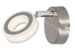 Spot Zora, metal crom, abajur crom satin, LED 4,5W, Ø80MM, H120MM - imagine 3