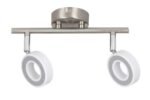 Spot Zora, metal crom, abajur crom satin, LED x2 4,5, Ø100MM, L260MM - imagine 4