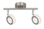 Spot Zora, metal crom, abajur crom satin, LED x2 4,5, Ø100MM, L260MM - imagine 3