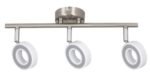 Spot Zora, metal crom, abajur crom satin, LED x3 4,5, Ø100MM, L340MM - imagine 4