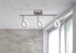 Spot Zora, metal crom, abajur crom satin, LED x3 4,5, Ø100MM, L340MM
