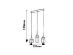 Pendul Candice, metal crom, abajur transparent, LED 15W, L520MM, H520MM - imagine 5