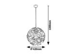 Lampă pentru copii Birdy, metal multicolor, E14 x3 MAX 40W, Ø420MM (cod 6390) - imagine 4