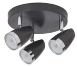 Spot Karen, metal/ plastic antracit, LED x3 4, Ø190MM - imagine 4