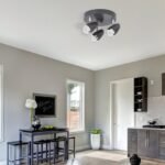 Spot Karen, metal/ plastic antracit, LED x3 4, Ø190MM