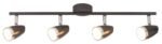 Spot Karen, metal/ plastic antracit, LED x4 4, L605MM, H80MM - imagine 3