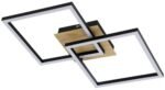 Plafonieră Ashton, metal negru mat, abajur alb, LED 24W, L400MM, H400MM - imagine 4