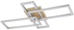 Plafonieră Ashton, metal crom satin, abajur alb, LED 24W, L645MM, H350MM - imagine 4