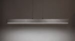 Pendul Tithania, aluminiu aluminiu șlefuit, abajur alb, LED 24W, L1200MM, H80MM - imagine 5