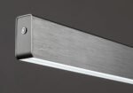 Pendul Tithania, aluminiu aluminiu șlefuit, abajur alb, LED 24W, L1200MM, H80MM - imagine 8