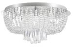 Plafonieră Larisha, metal crom, abajur transparent, G9 x6 MAX 40W, Ø450MM - imagine 3
