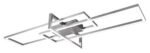Plafonieră Thabita, metal crom satin, abajur alb, LED 35W, L1000MM, H400MM - imagine 3