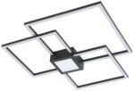 Plafonieră Thabita, metal negru mat, abajur alb, LED 38W, L660MM, H660MM - imagine 4
