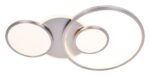 Plafonieră Fulvia, metal crom satin, abajur alb, LED 50W, L660MM, H400MM - imagine 4