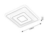 Aplică Taneli, metal alb, LED 12W, L200MM, H200MM - imagine 10