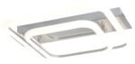 Plafonieră Fandral, metal crom satin, abajur alb, LED 33W, L350MM, H310MM - imagine 3
