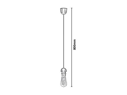 700-100.jpg Pendul 700, plastic negru, E27 x1 MAX 60W - imagine 1