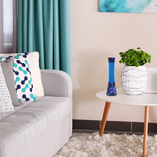 7026-e.jpg Lampă decorativă Minka, metal albastru, GY6.35 x1 MAX 20W, Ø110MM, H395MM - imagine 1