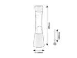 Lampă decorativă Minka, metal argintiu, abajur trandafiriu, GY6.35 x1 MAX 20W, Ø110MM, H395MM - imagine 5