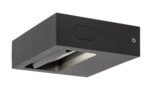 Aplică exterior Ganges, aluminiu negru mat, abajur transparent, LED 7W, L120MM, H110MM - imagine 4