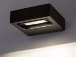 Aplică exterior Ganges, aluminiu negru mat, abajur transparent, LED 7W, L120MM, H110MM - imagine 7