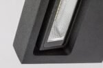Aplică exterior Ganges, aluminiu negru mat, abajur transparent, LED 7W, L120MM, H110MM - imagine 8