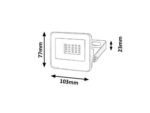 Reflector Flood, metal negru, abajur transparent, LED 10W, L103MM, H77MM - imagine 5