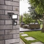 Reflector Flood, metal negru, abajur transparent, LED 10W, L103MM, H159MM