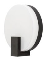 Aplică exterior Cyprus, aluminiu negru, abajur alb, LED 10W, Ø180MM, L180MM, H195MM - imagine 3