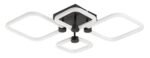 Plafonieră Sotiris, metal negru mat, abajur alb, LED 47W, L540MM, H460MM - imagine 3