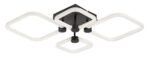 Plafonieră Sotiris, metal negru mat, abajur alb, LED 47W, L540MM, H460MM - imagine 4