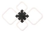 Plafonieră Sotiris, metal negru mat, abajur alb, LED 47W, L540MM, H460MM - imagine 6