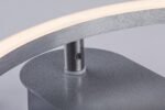 Aplică Tumnus, metal argintiu/ aluminiu șlefuit, abajur alb, LED 14W, Ø300MM, H325MM - imagine 5