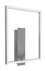 Aplică Tumnus, metal argintiu/ aluminiu șlefuit, abajur alb, LED 14W, L300MM, H320MM - imagine 4