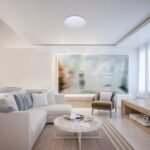 Plafonieră Cerrigen, metal alb, LED 24W, Ø310MM