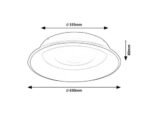 Plafonieră Veller, metal alb, LED 36W, Ø430MM - imagine 9