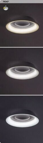Plafonieră Veller, metal alb, LED 36W, Ø430MM - imagine 8
