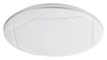 Plafonieră Oswald2, metal argintiu, abajur alb, LED 24W, Ø400MM - imagine 5