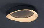 Plafonieră Iliana, metal argintiu, abajur alb, LED 56W, Ø520MM - imagine 4